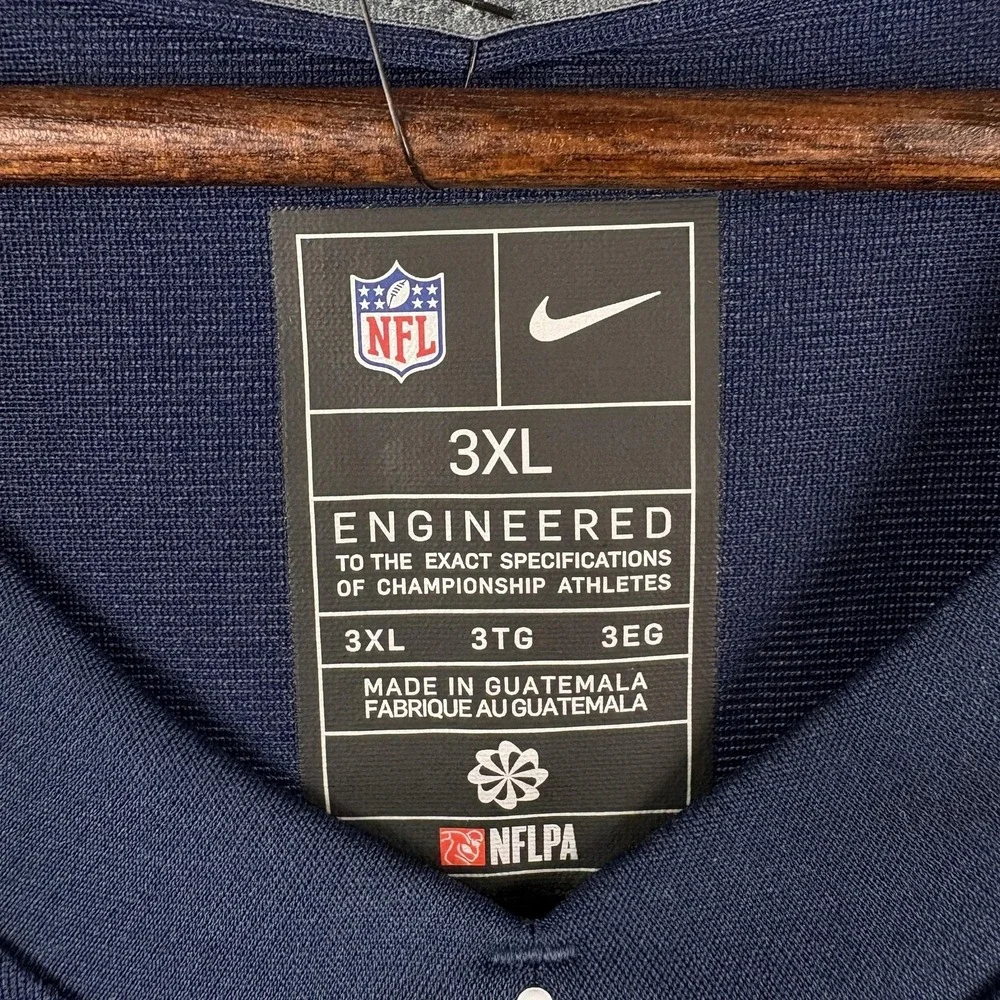 Nike New England Patriots Football Drake Maye Jersey Mens 3XL On Field NFL NEW